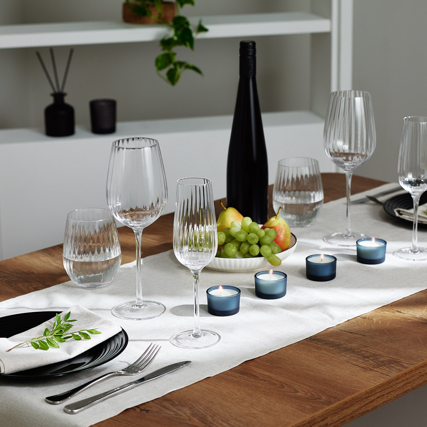 Набор ароматических свечей Сенто (Sento), синий-5