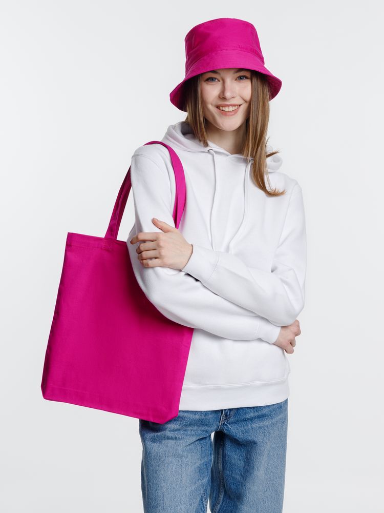 Холщовая сумка Avoska, ярко-розовая (фуксия)-5