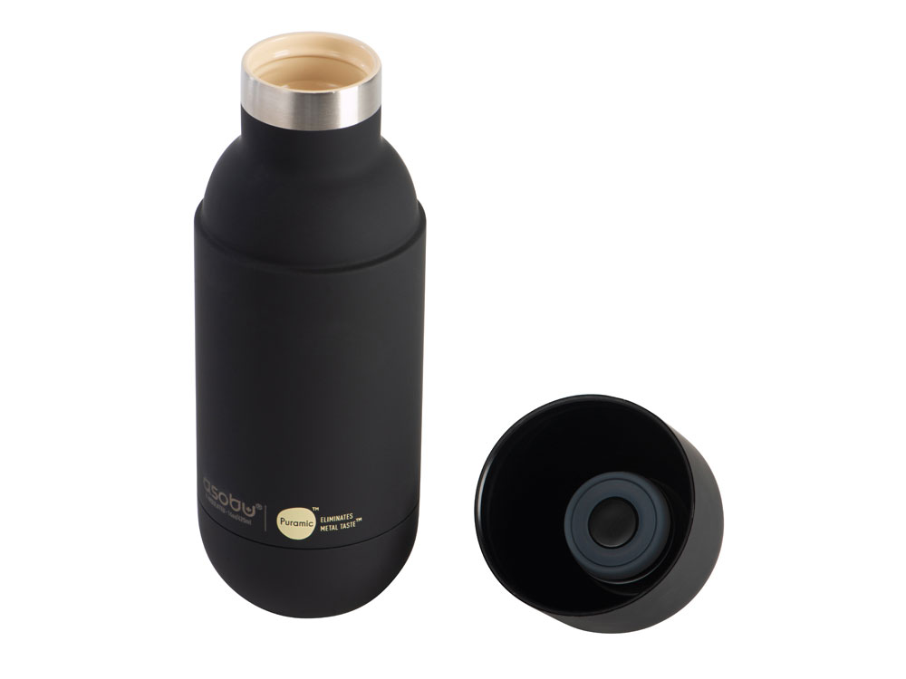 Вакуумный термос ORB с керамическим покрытием, 420 мл, черный-1