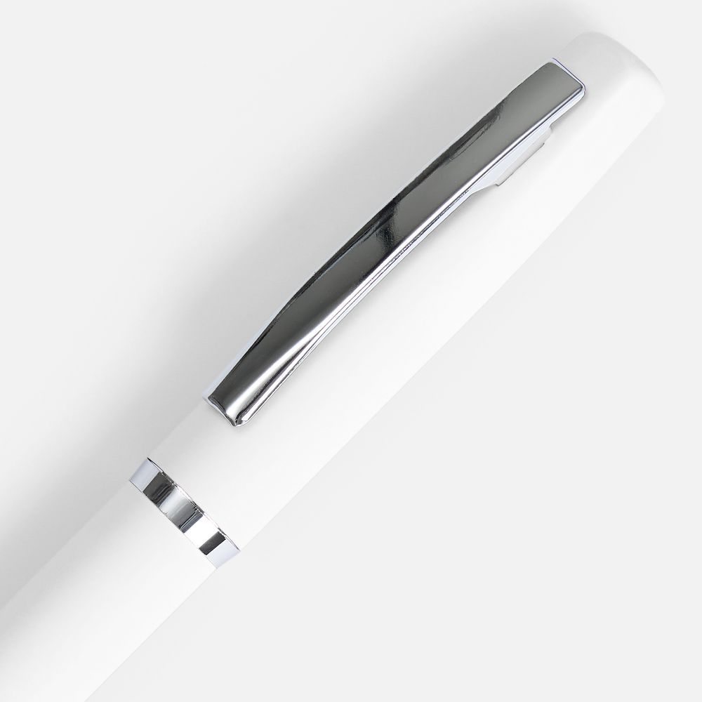 Ручка шариковая Bolt Soft Touch, белая-2