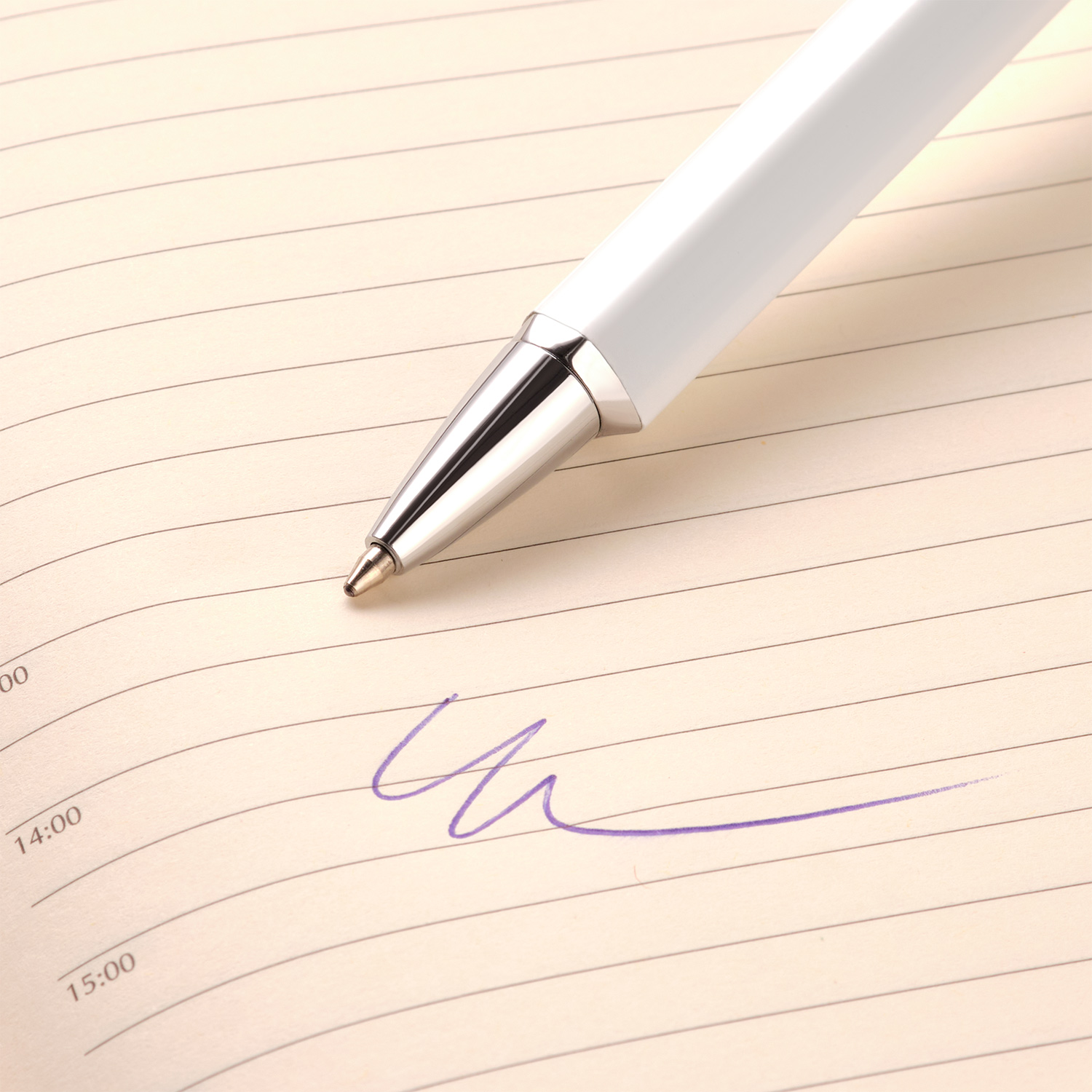 Шариковая ручка Пента (Penta), белая-4