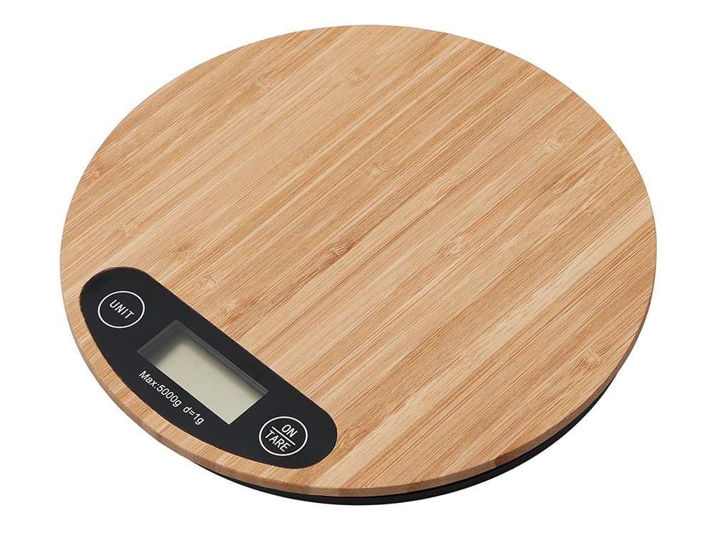 Бамбуковые кухонные весы Scale, натуральный-0