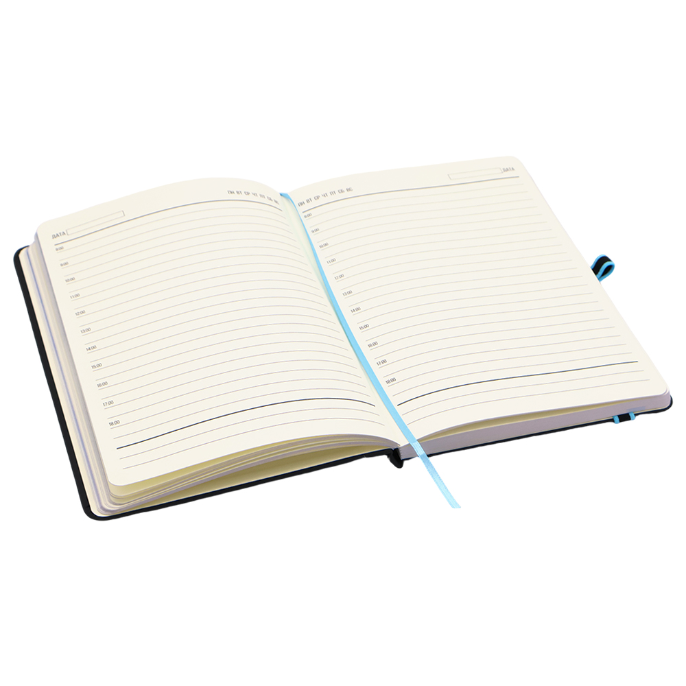 Ежедневник A5 недатированный Sir Lewis в твёрдом переплёте, Голубой-2