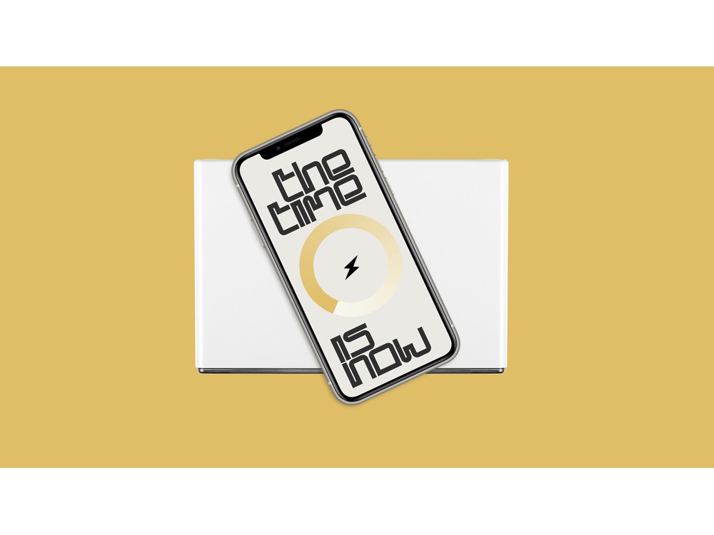 Часы с беспроводным зарядным устройством Rombica Timebox 2, белый-4