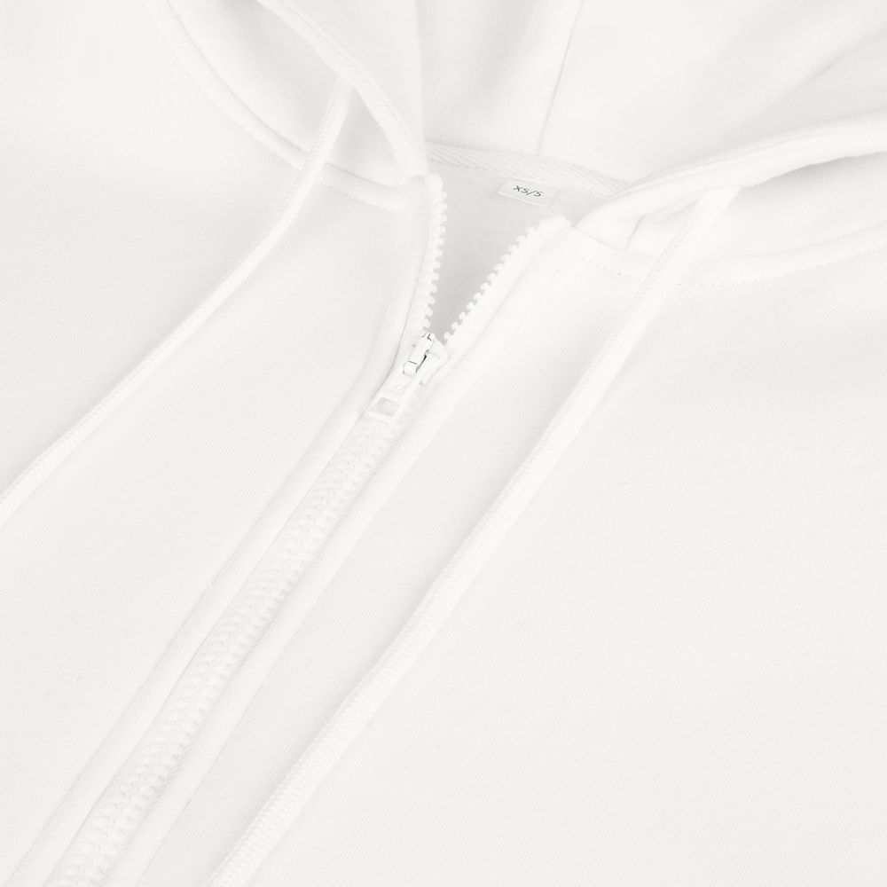 Толстовка унисекс оверсайз Zippy, белая-4