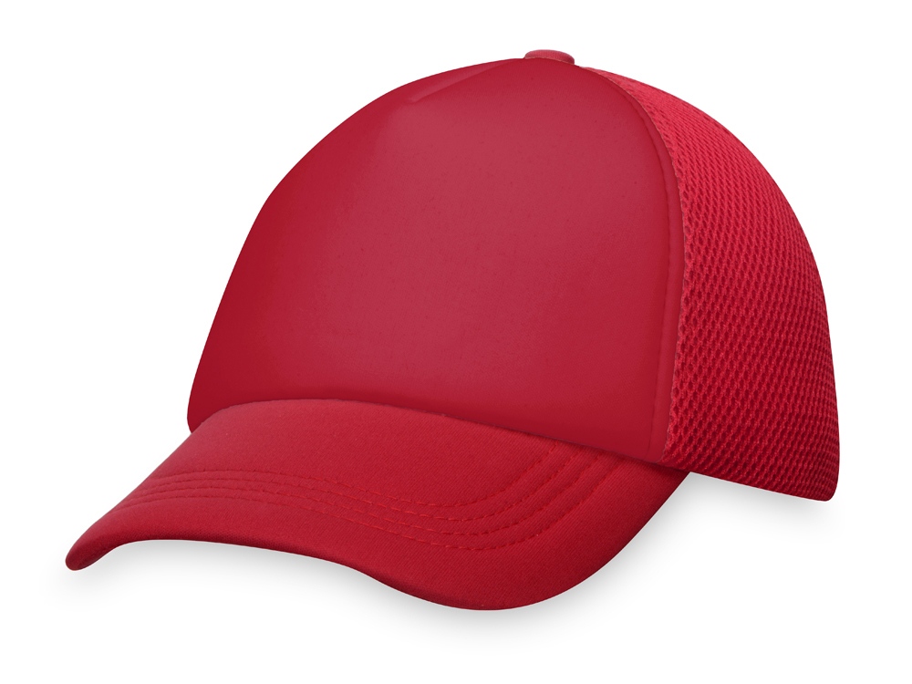 Бейсболка с сеткой Newport, красный-3
