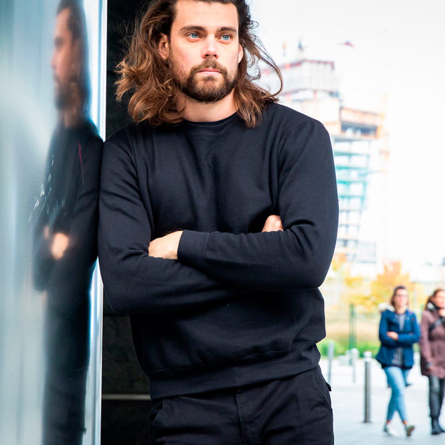 Свитшот унисекс CROAZIA 280, черный-1