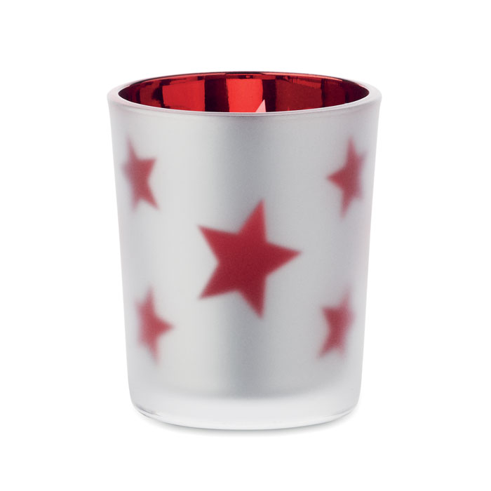 Свеча новогодняя, красный-6