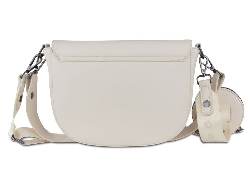 Сумка наплечная женская BUGATTI Almata, с кошельком, бежевая, полиуретан, 27х6х18,5 см-4