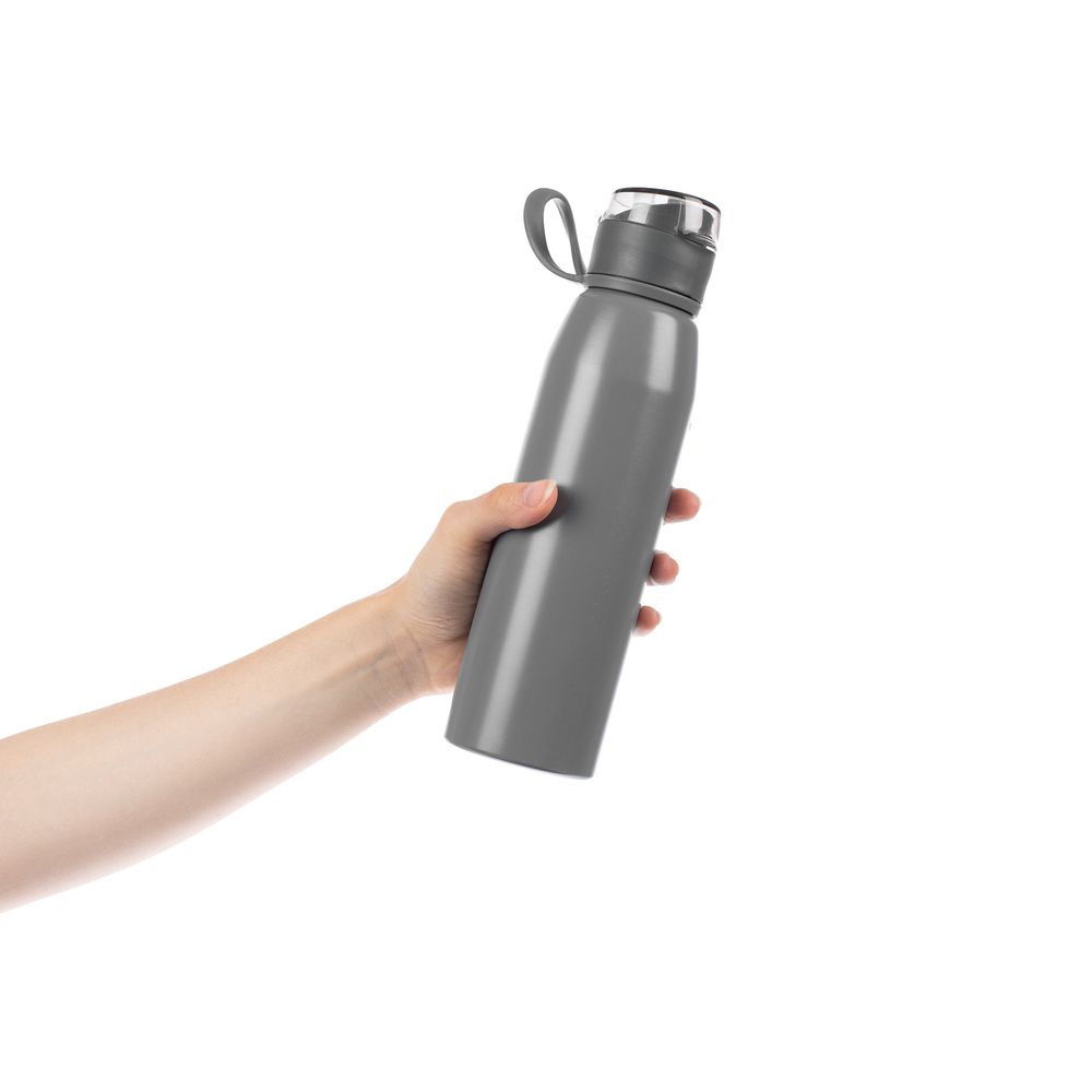 Бутылка для воды Billy Gym, матовая серая-2