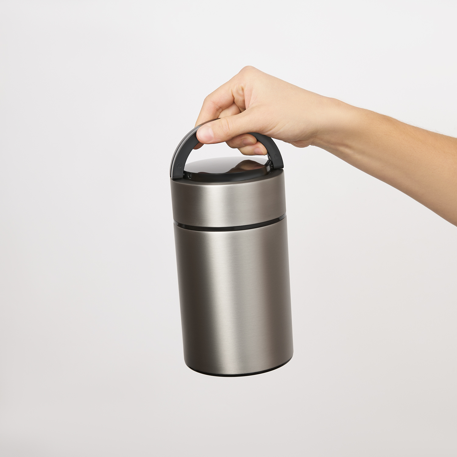 Термос для еды Bento, серебряный-10