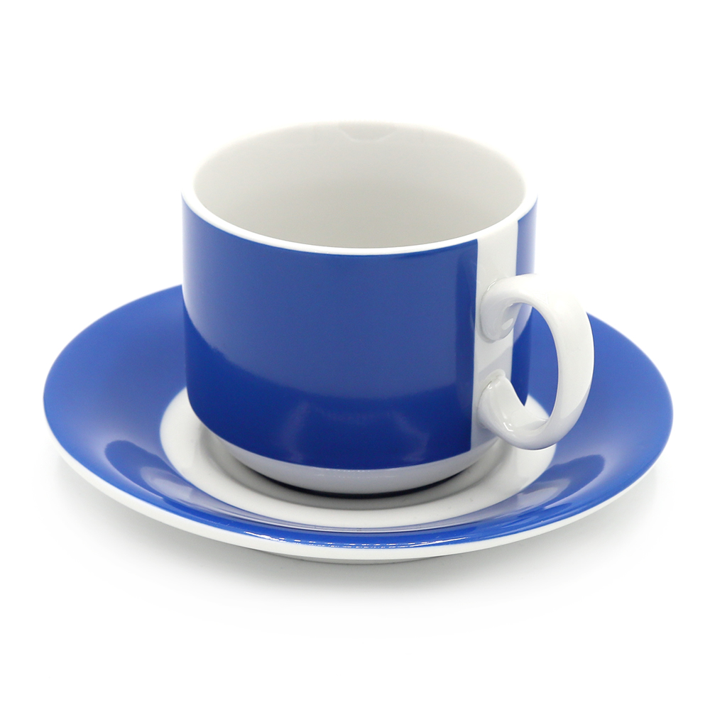 Чайная пара фарфоровая 220см³ &amp;quot;экспресс&amp;quot; &amp;quot;Sunrise&amp;quot; (7С1665Ф34), Синий-1