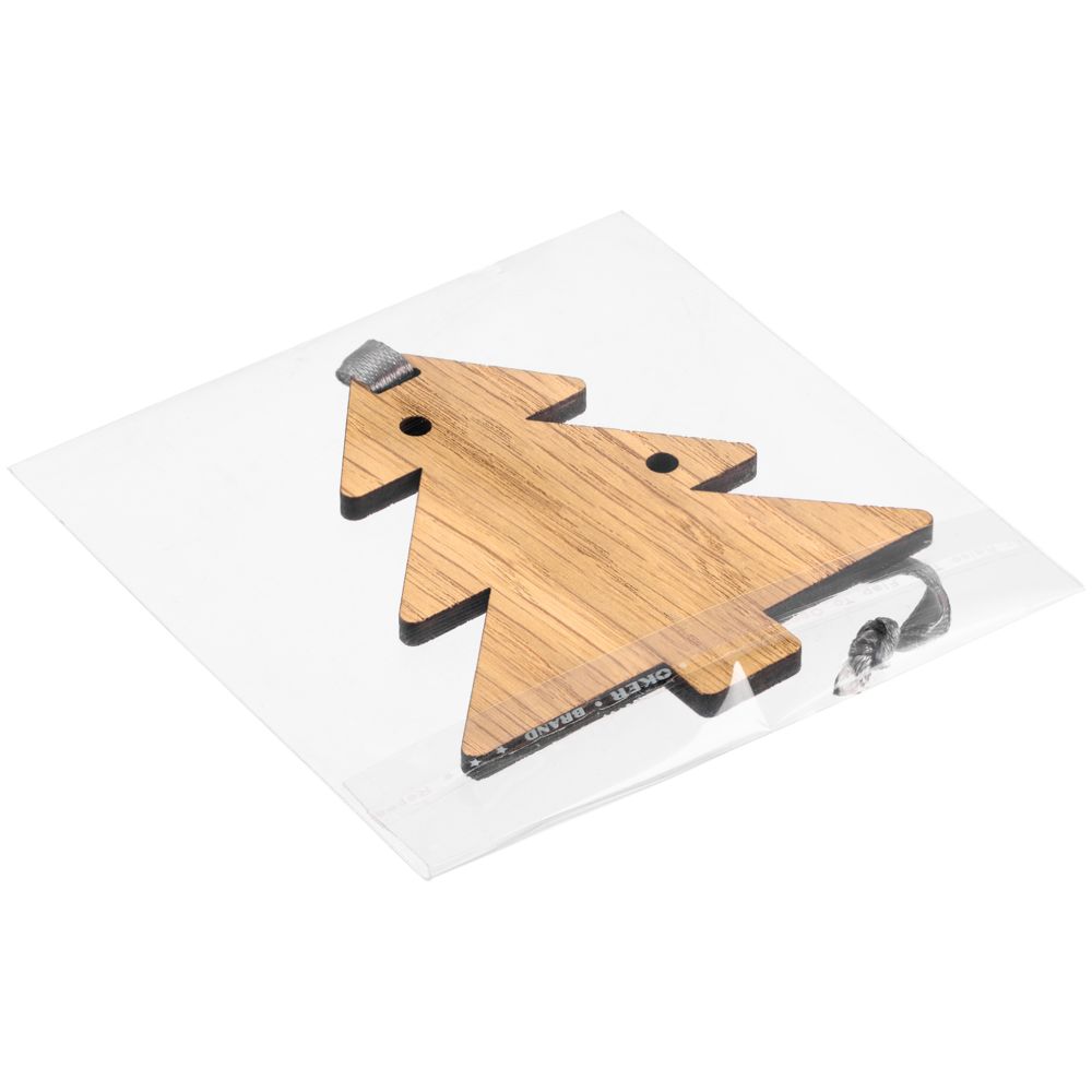 Деревянная подвеска Christmate, елочка-3