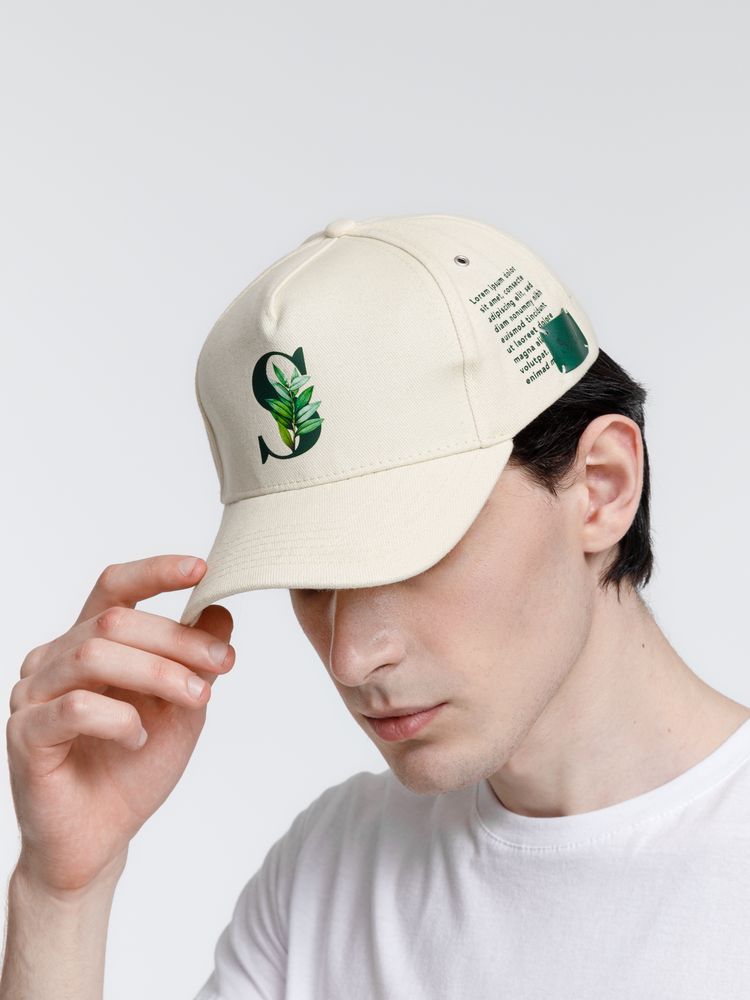 Бейсболка Standard, бежевая-5