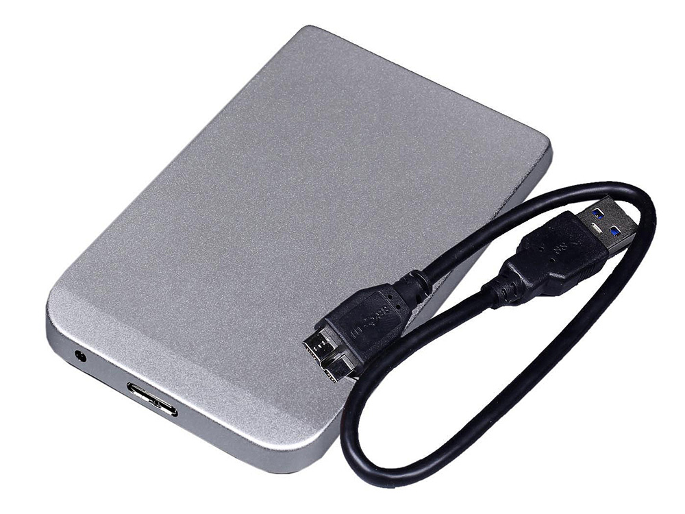 Внешний жесткий диск Saturn 500 Гб, серебристый-2