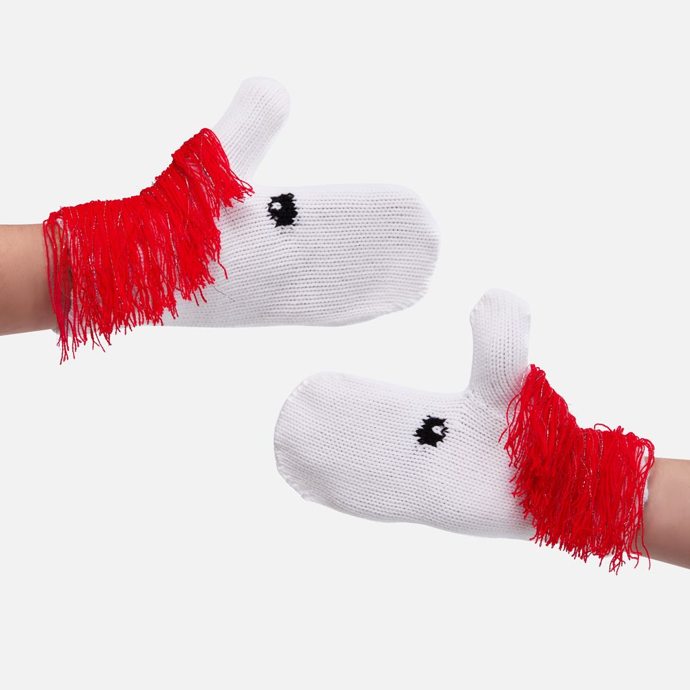 Варежки «Игогошки», с красной гривой-2