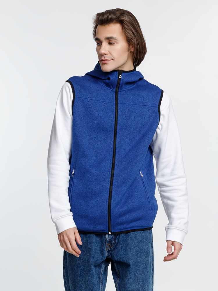 Жилет с капюшоном унисекс Gotland, синий-5