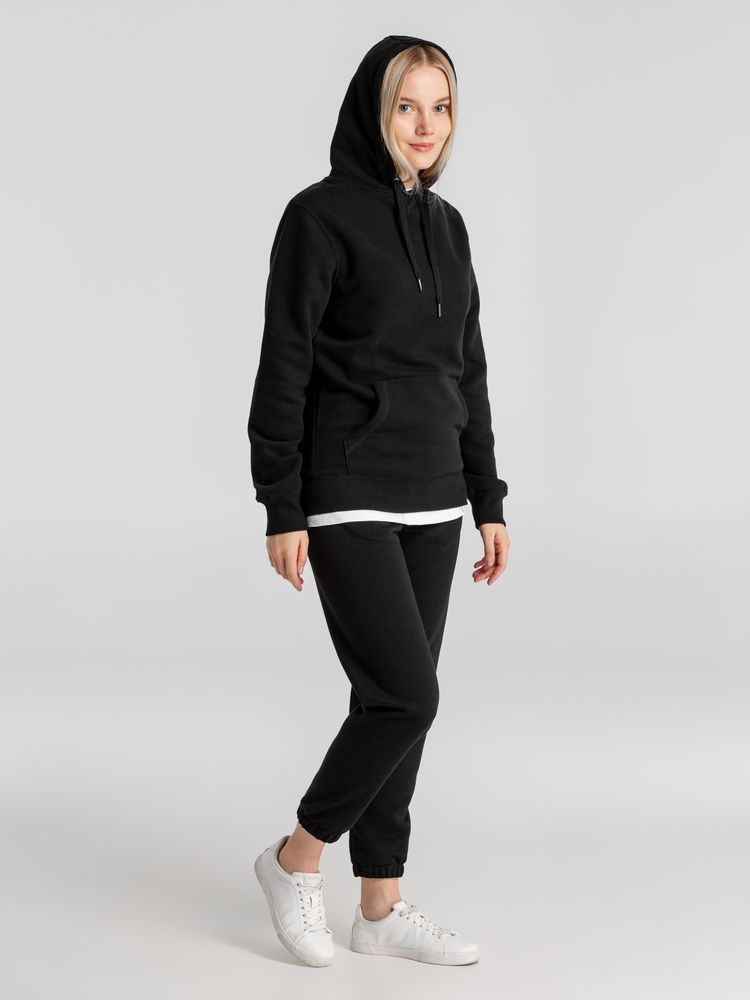 Толстовка с капюшоном унисекс King, черная-5