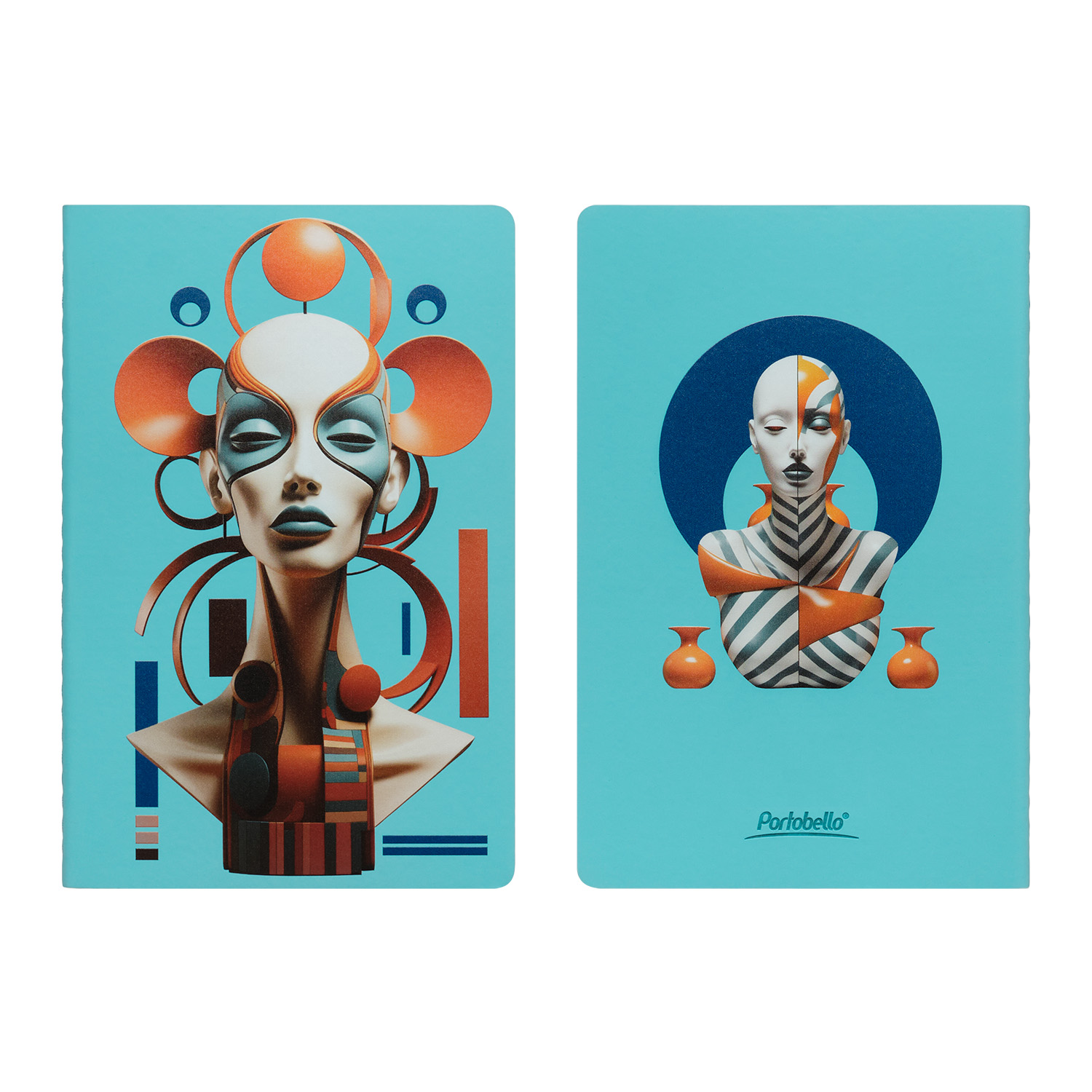 Блокнот Альфа Слим (Alpha slim), лазурный-1