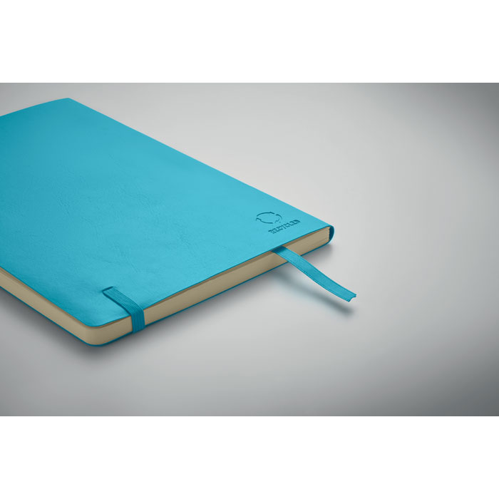 A5 recycled notebook, бирюзовый-1