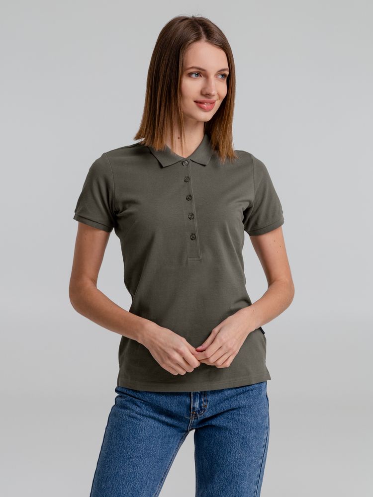 Рубашка поло женская Neptune, темно-серая-3