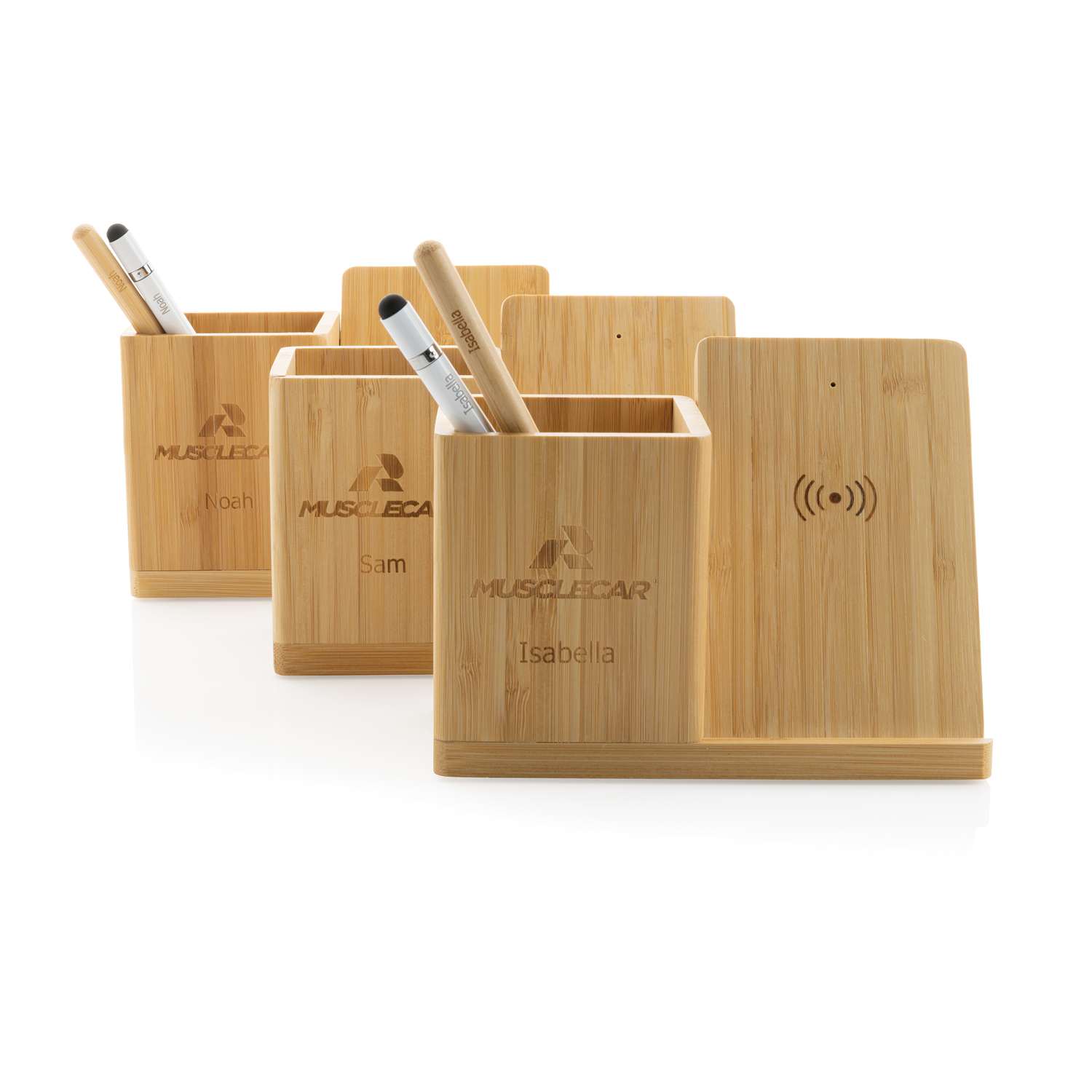 Беспроводная бамбуковая док-станция Calgary, 10 Вт-12