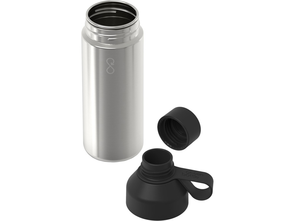 Бутылка для воды Ocean Bottle Lite объемом 620 мл, сплошной черный-0