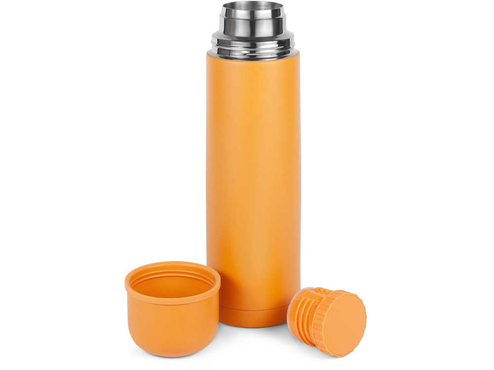 Термос Relaxika 101 (1 литр), желтый (без лого)-5