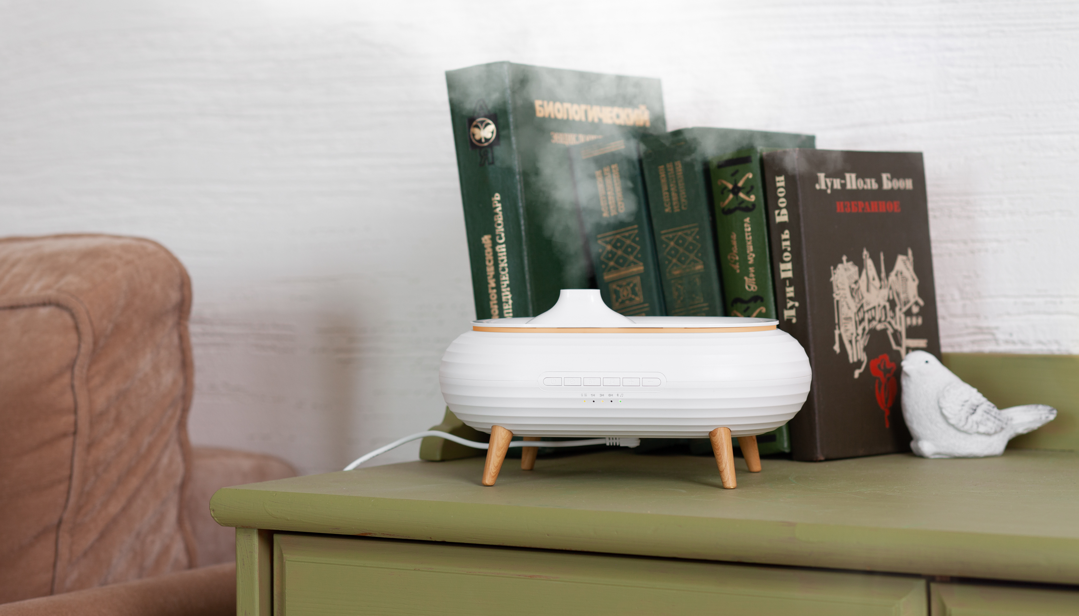 Увлажнитель воздуха "Smart Air" с bluetooth-колонкой, мелодиями и релаксирующими шумами, с подсветкой и ароматизатором-2