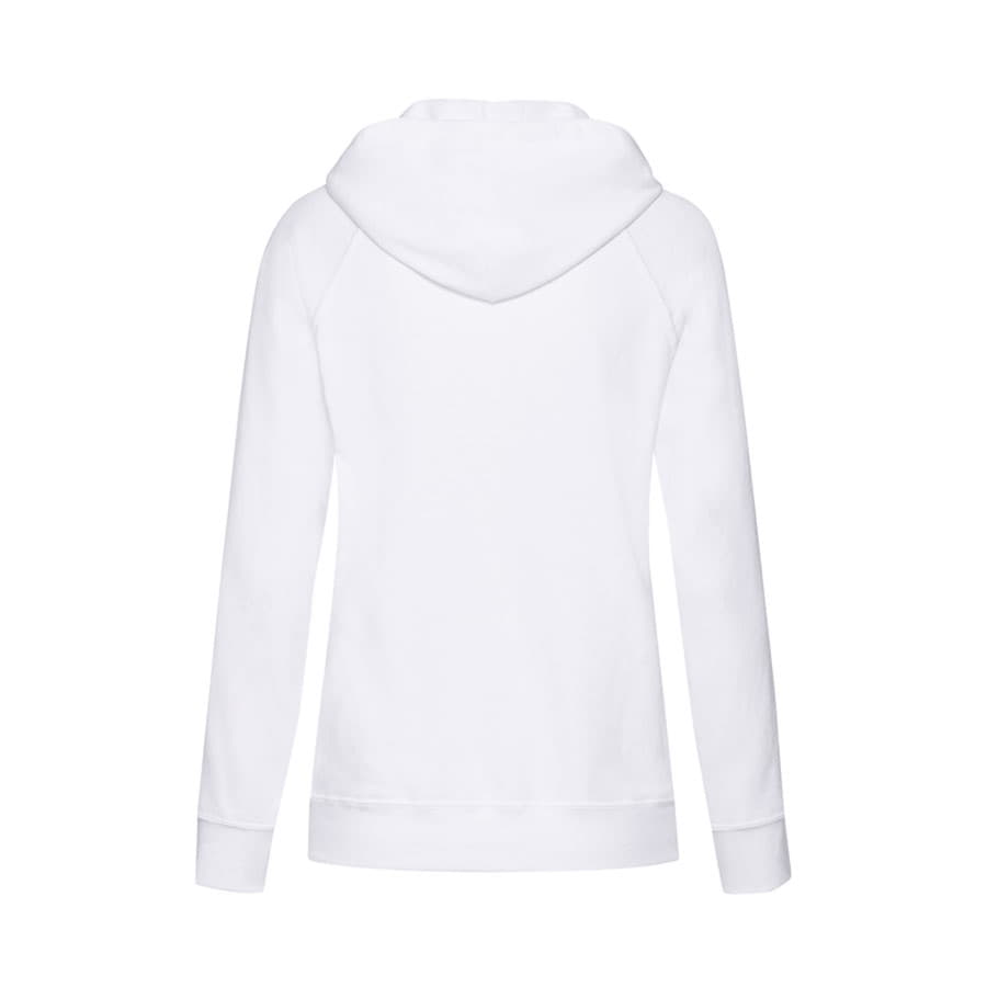 Толстовка женская без начеса LIGHTWEIGH HOODED SWEAT 240, белый-4