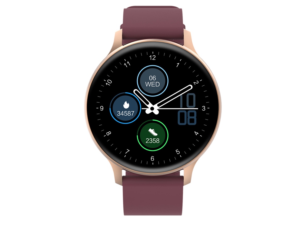 Смарт-часы Canyon SW-68  Badian, IP68, темно-красный-1