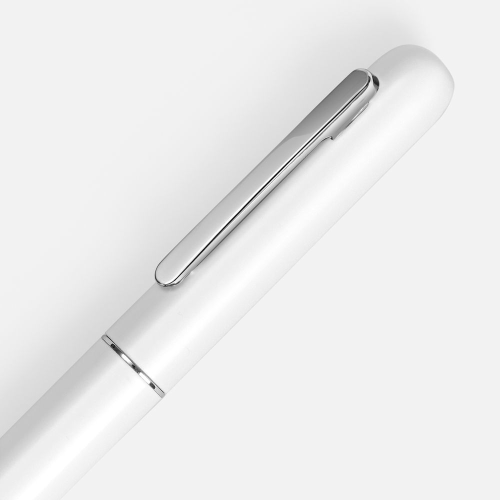 Ручка шариковая Scribo, матовая белая-2