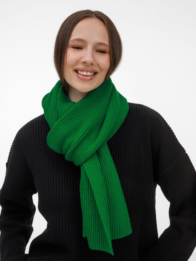 Шарф Nobilis Mono, ярко-зеленый-3