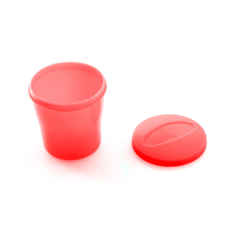 Контейнер для еды DINDER, прозрачный, красный-3