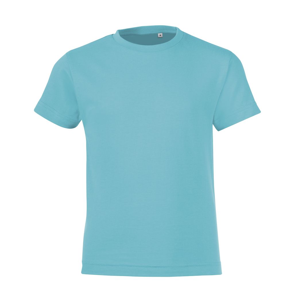 Футболка детская Regent Fit Kids, бирюзовая-0