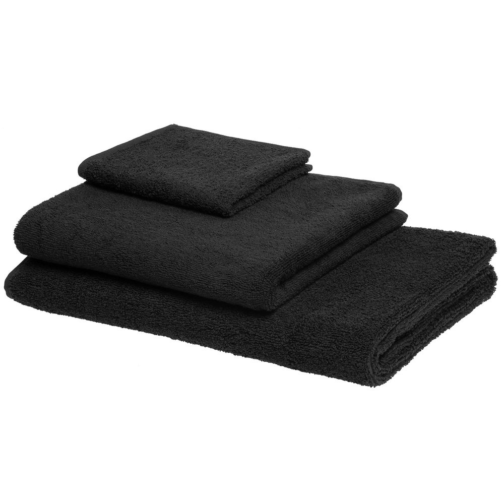 Полотенце отельное For Rooms, среднее, черное-2