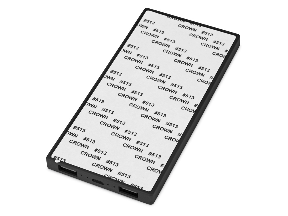 Портативное зарядное устройство Render с полноцветной, 5000 mAh, черный-1