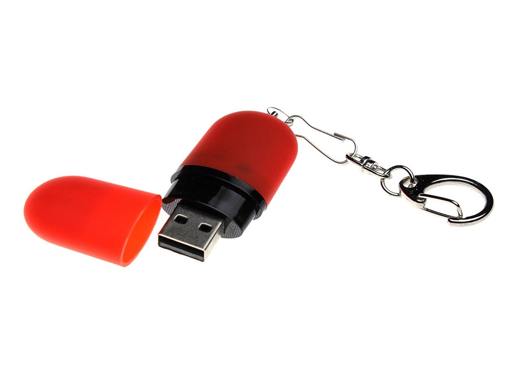 Флешка Goutte Soft-touch на 32 Гб, красный-1
