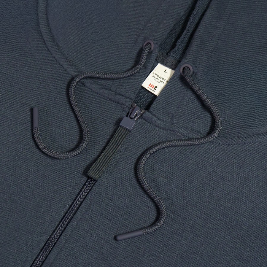 Толстовка унисекс на молнии с капюшоном EVEREST 2 260, темно-синий-3