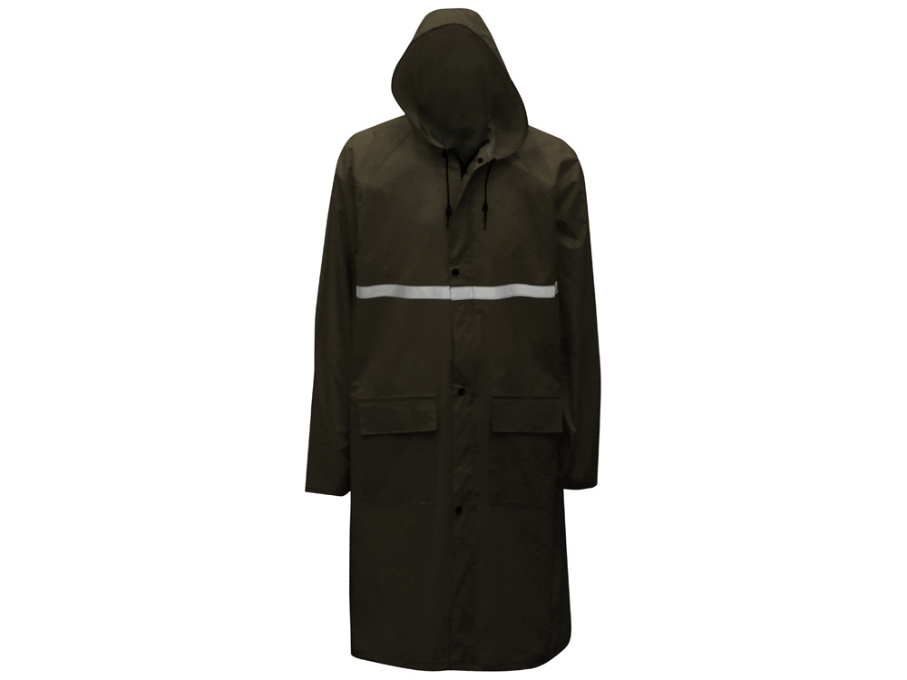 Длинный дождевик Lanai  из полиэстера со светоотражающей тесьмой, молочный-4