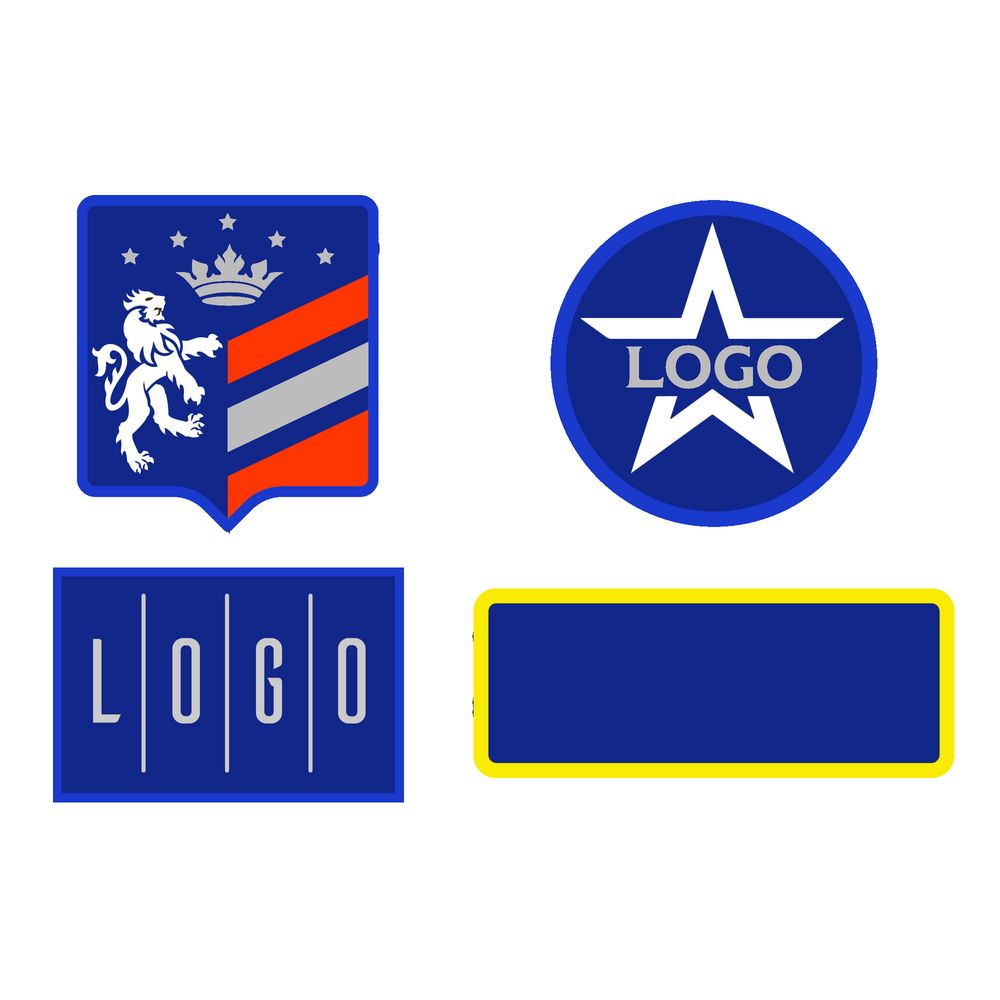 Шеврон из габардина Gabo M, синий-1