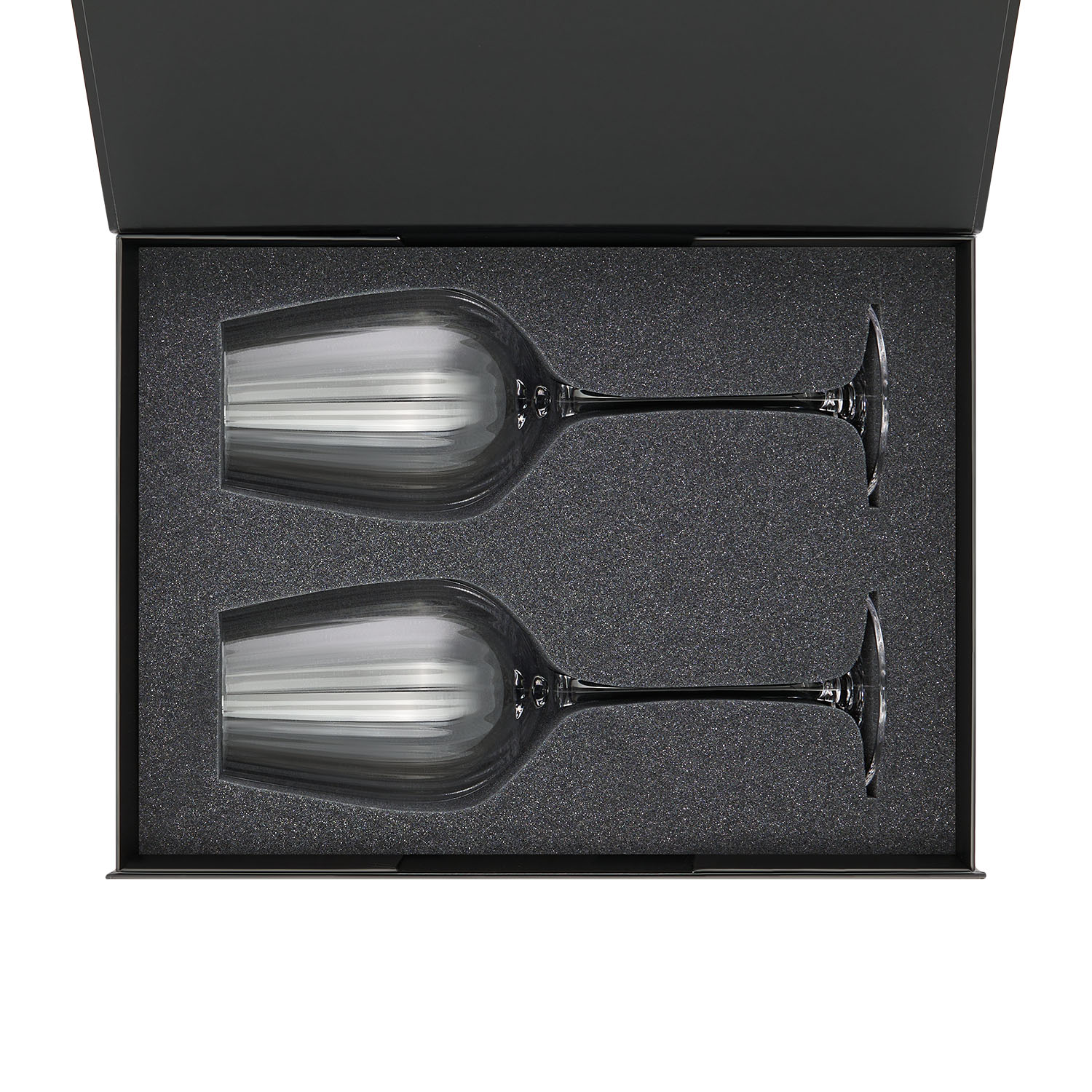 Подарочный набор 2 бокала для вина Blanche в черной коробке-1