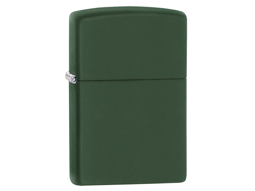Зажигалка ZIPPO Classic с покрытием Green Matte, латунь/сталь, зелёная, матовая, 38x13x57 мм-0
