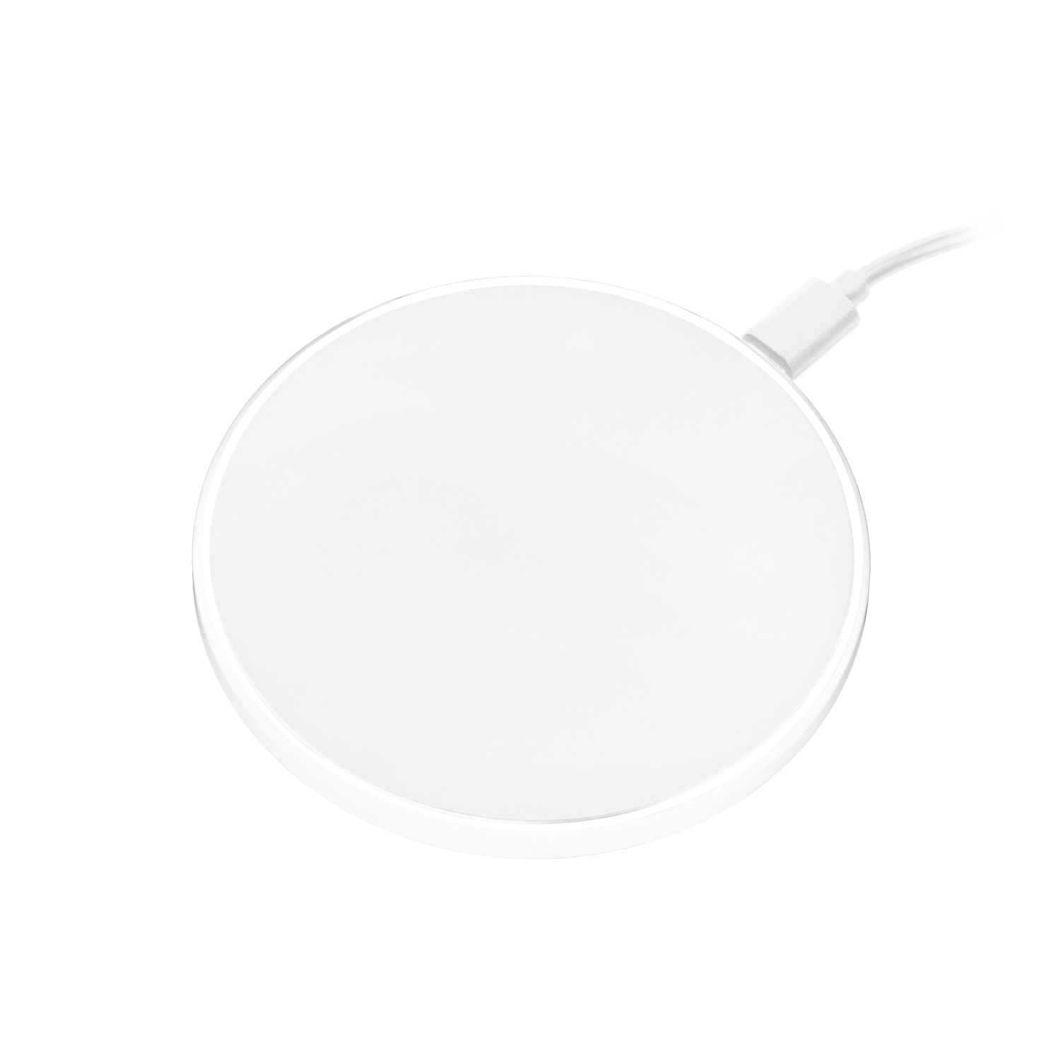 Беспроводное зарядное устройство с подсветкой 15W Auris, белое-0