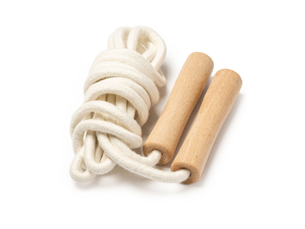 Скакалка REGINA из хлопка, бежевый-0