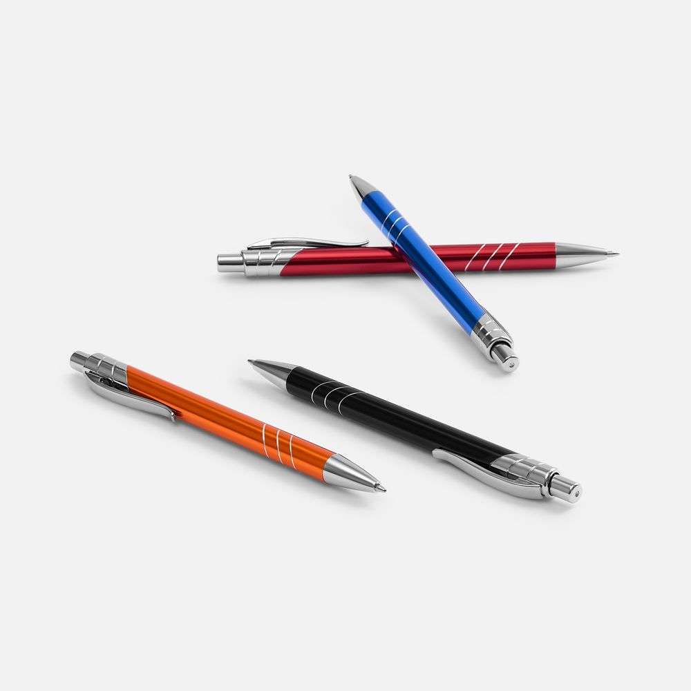 Ручка шариковая Undertone Metallic, оранжевая-3