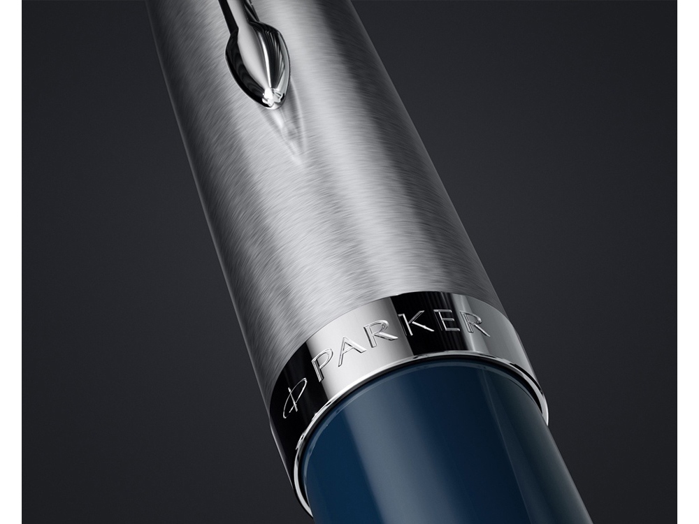 Шариковая ручка Parker 51 CORE MIDNIGHT BLUE CT, стержень: M, цвет чернил: black, в подарочной упаковке.-5