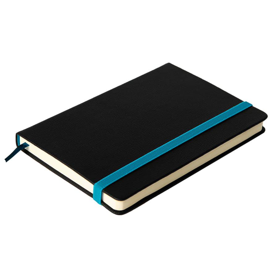 Ежедневник недатированный Ray, формат А5, в клетку, тёмно-серый, голубой-6