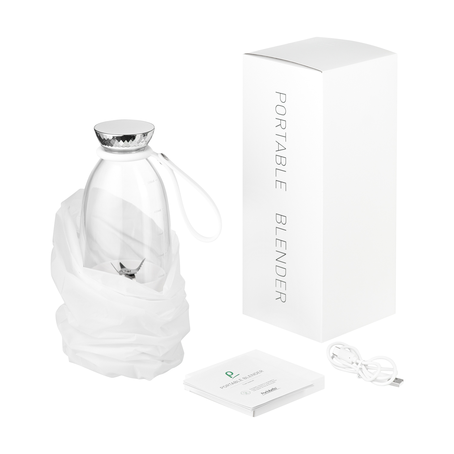 Блендер портативный Frutta, белый-13