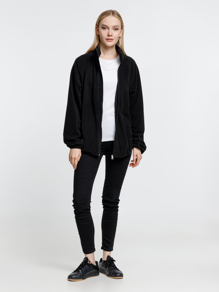 Куртка флисовая унисекс Fliska, черная-4